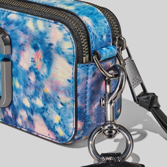 NWT Marc Jacobs Women's Snapshot Watercolor Crossbody Bag Blue Multi - Picture 6 of 15